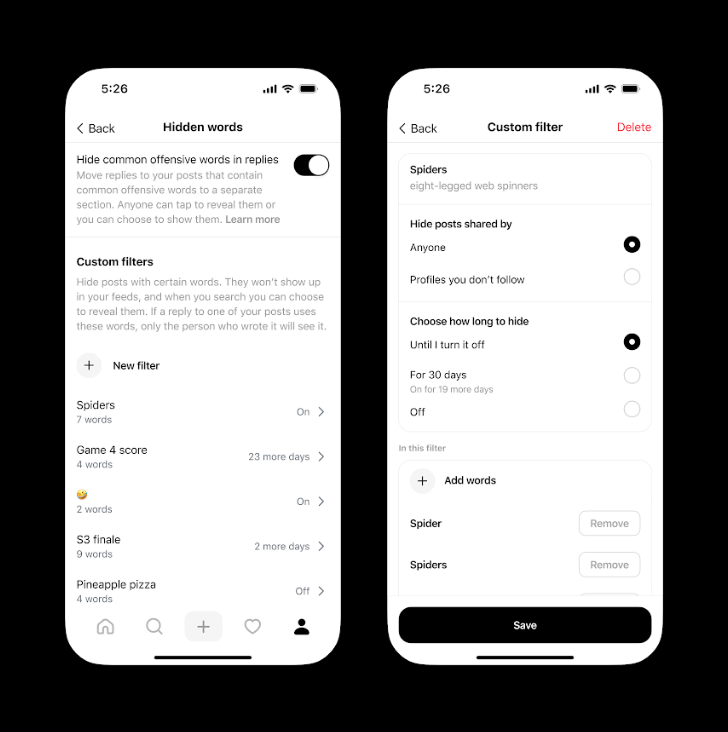 Threads now has a Hidden Words setting that’s separate from Instagram Threads now has a Hidden Words setting that’s separate from Instagram